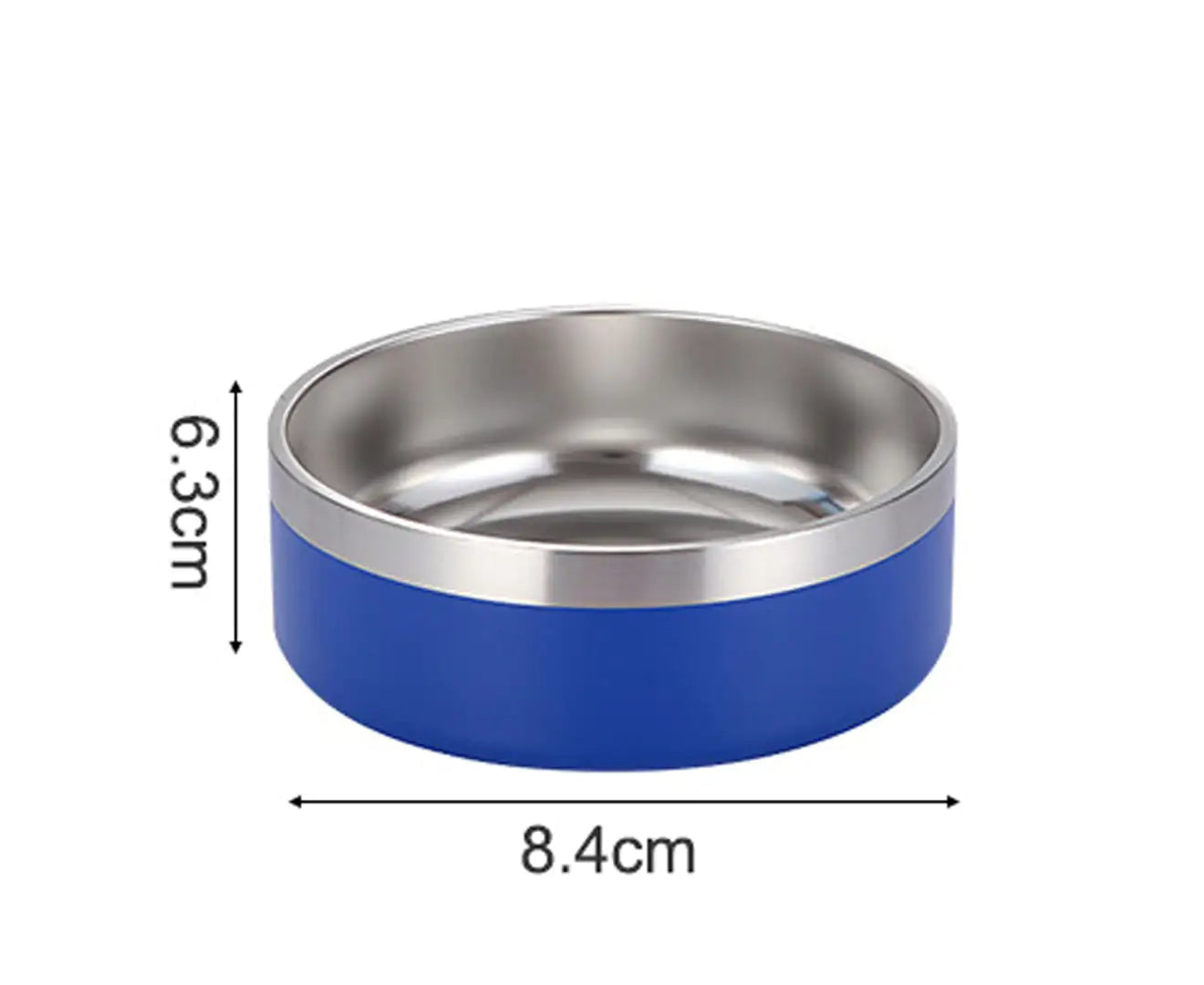 Stainless Steel Dog Bowl - Cobalt