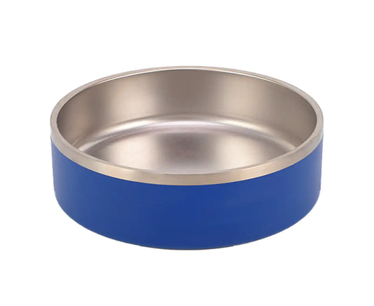 Stainless Steel Dog Bowl - Cobalt