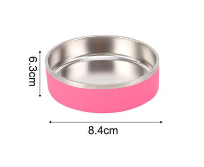 Stainless Steel Dog Bowl - Bubblegum